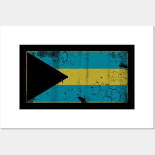 Vintage Bahamas Flag Home Vacation Family Posters and Art